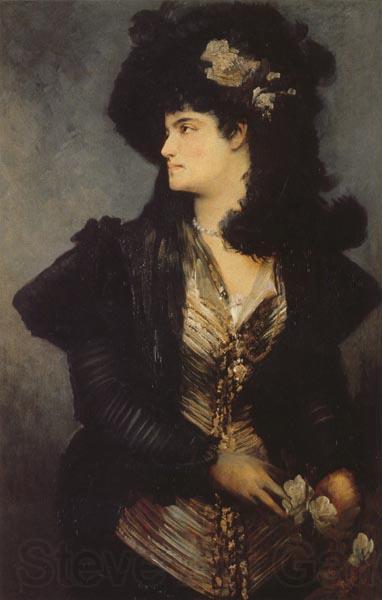 Makart, Hans Portrait of a Lady Spain oil painting art